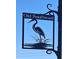 Artistic neighborhood sign in the Old Southeast area with a heron illustration at 300 22Nd S Ave, St Petersburg, FL 33705
