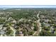 An aerial view of a residential neighborhood showcasing lush greenery and well-maintained streets at 3600 Magnolia Ridge Cir # 1221-G, Palm Harbor, FL 34684