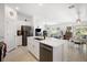 Bright kitchen with an open layout flowing into the living and dining areas, perfect for entertaining at 4025 Capri Coast Dr, Plant City, FL 33565
