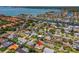 Aerial view shows the property with a nearby bay and neighborhood at 4340 50Th S Ter, St Petersburg, FL 33711