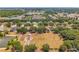 Aerial view of a community featuring a pond, playground and common recreation area at 4500 Fieldview Cir, Wesley Chapel, FL 33545