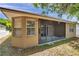 Screened lanai on the exterior of the home at 4500 Fieldview Cir, Wesley Chapel, FL 33545