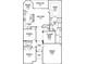 Detailed floor plan showcasing the layout, including the kitchen, bedrooms, Gathering room, and lanai at 4500 Fieldview Cir, Wesley Chapel, FL 33545
