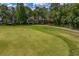 Scenic golf course view showcases the property's location and beautiful landscaping, attracting potential buyers at 6352 W Maclaurin Dr, Tampa, FL 33647