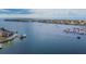 Expansive water view with a marina, boats, and waterfront homes at 6414 Sunset Bay Cir, Apollo Beach, FL 33572