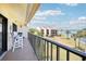 Spacious balcony with seating and a view of the waterway at 7540 Sunshine Skyway S Ln # 217, St Petersburg, FL 33711