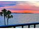 Beautiful sunset view over the water at 7540 Sunshine Skyway S Ln # 217, St Petersburg, FL 33711