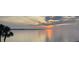 Beautiful sunrise over the water with palm trees in the foreground, creating a serene vista at 7540 Sunshine Skyway S Ln # 217, St Petersburg, FL 33711