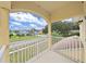 Nice balcony showcasing a scenic neighborhood at 1312 Fishing Lake Dr, Odessa, FL 33556