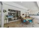 Spacious covered patio offering seamless indoor-outdoor living and dining areas at 13553 Glaze Brook Dr, Hudson, FL 34667