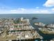 Aerial view of houses in waterfront community at 13810 Malcolm Ave, Hudson, FL 34667