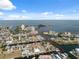 Aerial view of waterfront property with direct access to the gulf at 13810 Malcolm Ave, Hudson, FL 34667