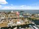 Aerial view of property in a waterfront community at 13810 Malcolm Ave, Hudson, FL 34667