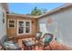This charming patio features seating and natural light at 1419 55Th S St, Gulfport, FL 33707