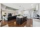 Open concept layout showcases kitchen island connecting to spacious living room at 15615 Serengeti Blvd, Spring Hill, FL 34610