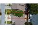 Top-down aerial shot showing the house's roof, landscaping, and driveway in a suburban setting at 2547 Stony Brook Ln, Clearwater, FL 33761