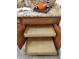 The kitchen features custom wood drawers, perfect for accessible storage at 2547 Stony Brook Ln, Clearwater, FL 33761