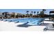 A swimming pool featuring lap lanes and diving blocks ready for community fun and exercise at 33176 Whisper Pointe Dr, Wesley Chapel, FL 33545