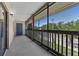 This screened balcony is a wonderful place to enjoy the outdoors at 3709 Greenery Ct # 209, Tampa, FL 33618