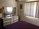 Bedroom featuring a dresser and mirror, window, and neutral colored walls at 3850 Sablewood Dr, Holiday, FL 34691