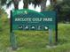 Anclote Gulf Park sign showcasing recreational activities, in partnership with Duke Energy at 3850 Sablewood Dr, Holiday, FL 34691