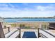 Spectacular waterfront view from the patio with seating, perfect for enjoying the scenery at 5003 Starfish Dr Se # B, St Petersburg, FL 33705