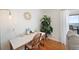 Charming office space with natural light, stylish decor, and a view of the water at 5102 Coquina Key Se Dr # D, St Petersburg, FL 33705