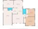 A well-designed floor plan featuring two bedrooms, two bathrooms, a living room, Gathering room, kitchen and garage at 5117 Fitchburg Dr, Holiday, FL 34690
