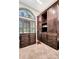 Walk-in closet with ample storage space, custom cabinetry, and a window for natural light at 9630 Tree Tops Lake Rd, Tampa, FL 33626