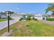 Inviting single-story home with a well-maintained lawn, lush landscaping, and a classic lamppost at 1016 Mcdaniel St, Sun City Center, FL 33573