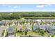 Aerial view of homes near a lake and green space at 13876 Stansil Ave, Odessa, FL 33556