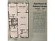 Detailed floor plan of a deluxe corner apartment featuring two bedrooms, two baths, and ample storage space at 1666 S Lake Ave # 1, Clearwater, FL 33756