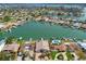 Waterfront neighborhood showing homes with private boat docks and beautiful ocean views at 17 Bellevue Dr, Treasure Island, FL 33706