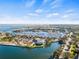 Breathtaking aerial view of the marina, showcasing the extensive boat slips and waterfront amenities at 175 1St S St # 2603, St Petersburg, FL 33701