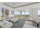 Inviting living area with comfortable seating and panoramic views of the water and cityscape at 175 1St S St # 2603, St Petersburg, FL 33701