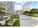Outdoor lounge area with comfortable seating and manicured landscaping, great for relaxation at 175 1St S St # 2603, St Petersburg, FL 33701