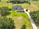 Beautiful estate home with pool and landscaping, showcased in aerial view at 18423 Lithia Towne Rd, Lithia, FL 33547