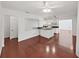 Open floor plan view of kitchen and living room at 315 Wooten Rd, Lutz, FL 33548