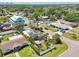 Aerial view of a charming neighborhood with well-maintained houses and lush green trees on a sunny day at 4091 Cherry Ne St, St Petersburg, FL 33703