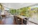 Beautiful screened patio surrounded by lush greenery, perfect for relaxing and enjoying the outdoors at 4091 Cherry Ne St, St Petersburg, FL 33703