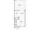 Detailed first floor plan showing kitchen, living room, dining room, and enclosed patio dimensions at 5118 Tennis Court Circle, Tampa, FL 33617