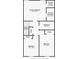 Second floor plan featuring primary bedroom, bathroom, closets, and additional bedroom dimensions at 5118 Tennis Court Circle, Tampa, FL 33617