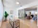 Bedroom/office space with a slider connecting it to the main living space at 5890 38Th N Ave # 305, St Petersburg, FL 33710