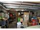 Spacious garage providing ample storage with overhead door and lighting at 601 W College Ave, Ruskin, FL 33570