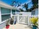 Private backyard patio area featuring a gate, providing a serene outdoor space at 6401 30Th N Way, St Petersburg, FL 33702