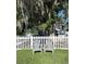 Backyard view featuring two Adirondack chairs and a beautiful mature tree at 6401 30Th N Way, St Petersburg, FL 33702