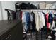 Well-organized closet with hanging space, shelves, drawers and personal items at 6401 30Th N Way, St Petersburg, FL 33702