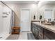 Bright bathroom with vanity space and a shower stall at 754 8Th Nw St, Ruskin, FL 33570