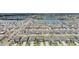 Aerial shot of community with a clubhouse, pool, and recreational facilities at 754 8Th Nw St, Ruskin, FL 33570