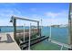 This is a personal boat lift on a nice day at 11050 7Th E St, Treasure Island, FL 33706
